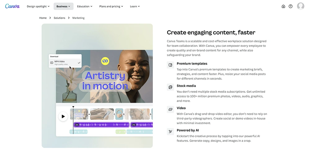 Microsoft Designer Interface