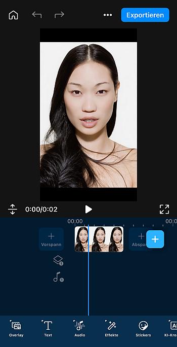 Sprechendes Foto speichern oder weiter bearbeiten