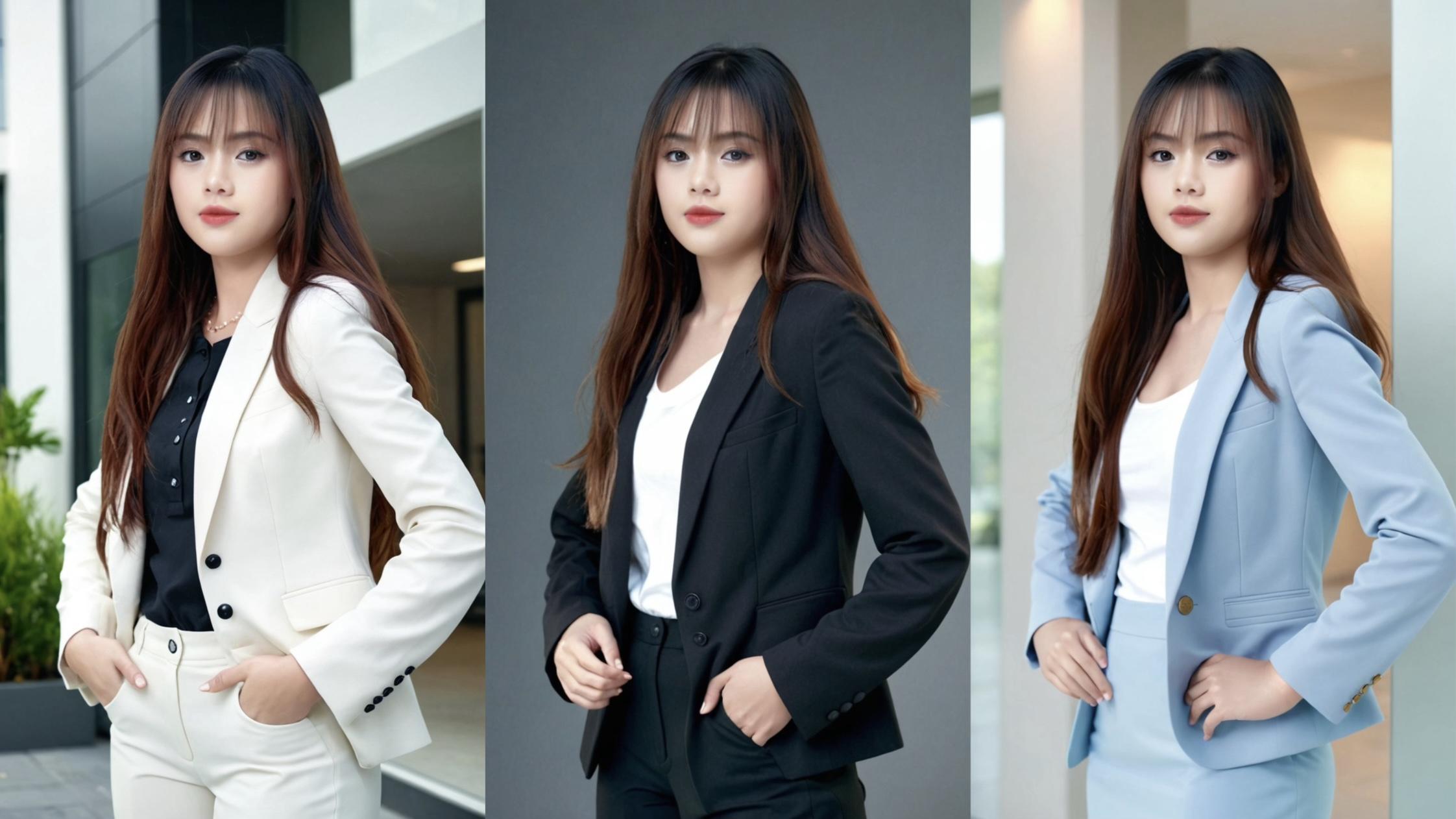 西裝外套穿搭模擬成果