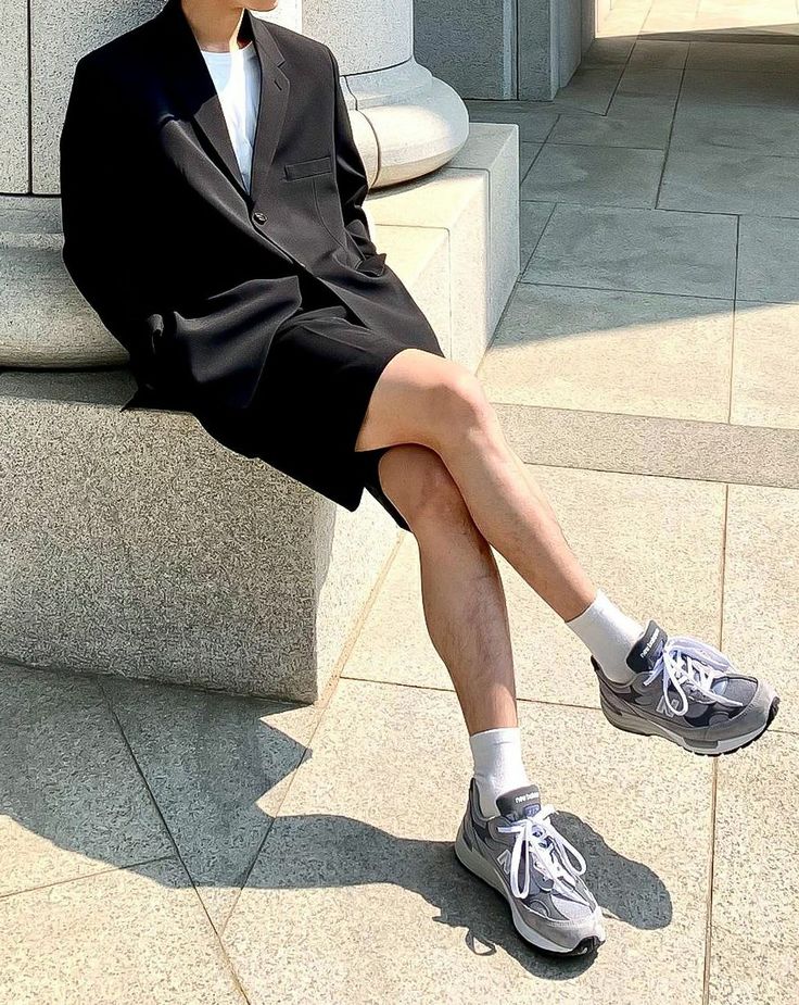 男生西裝外套穿搭四:夏日清爽風