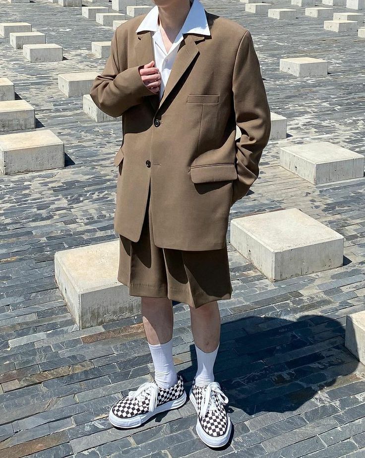 男生西裝外套穿搭四:夏日清爽風