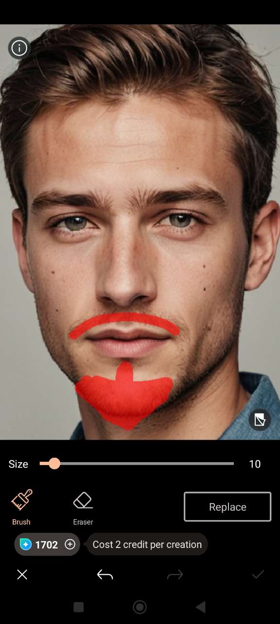 Créer un bouc moustache virtuellement