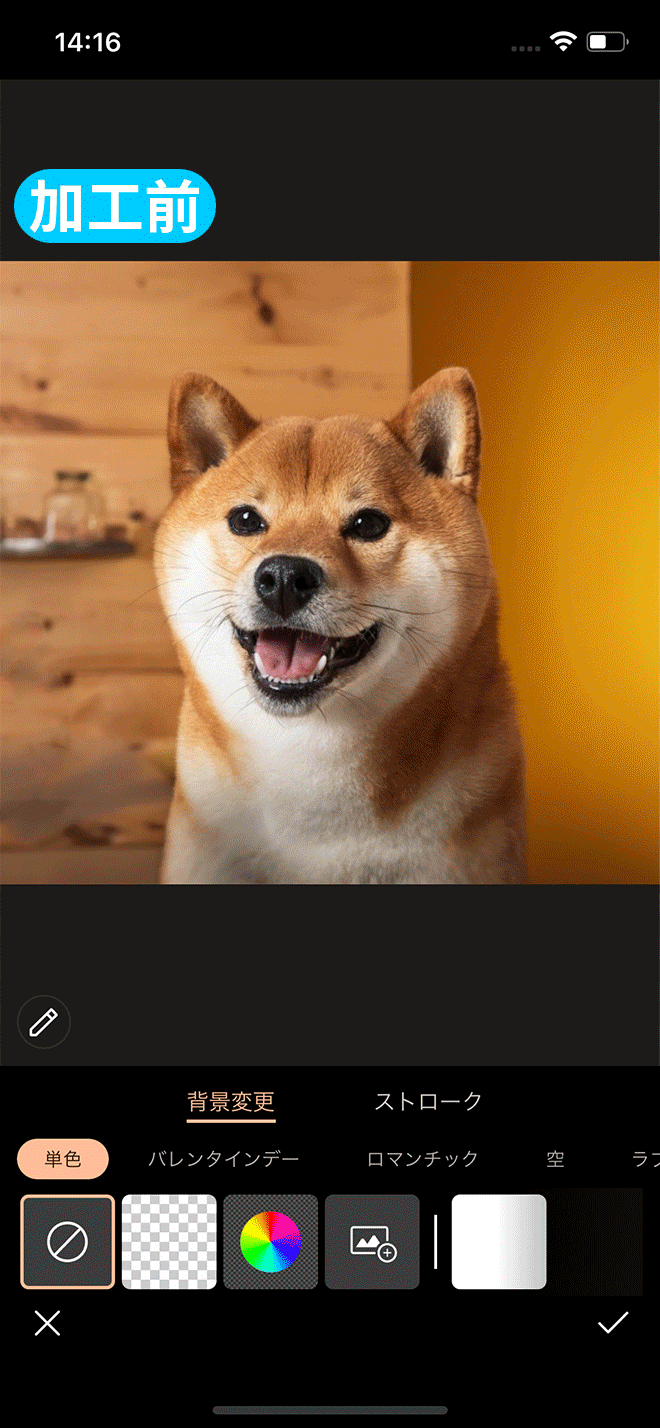 PhotoDirector 背景除去