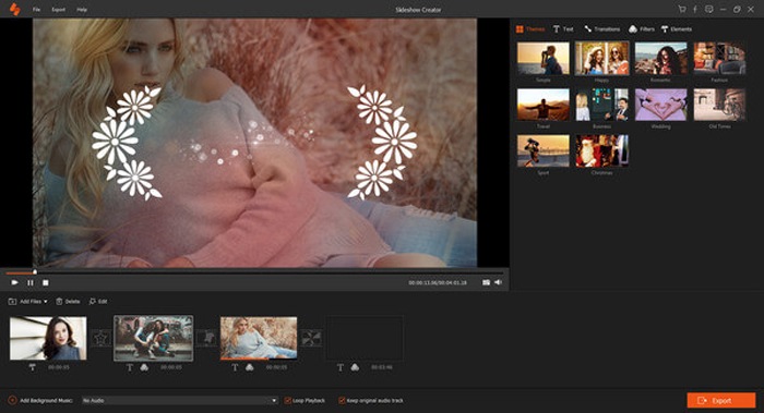 Aiseesoft Slideshow Creator Interface