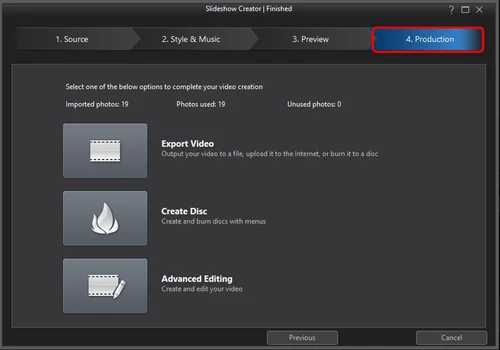 PowerDirector - Final step