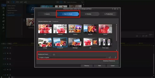 PowerDirector - Add Music