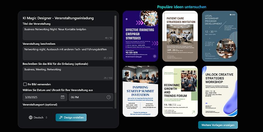Einladungen erstellen mit Promeo 365