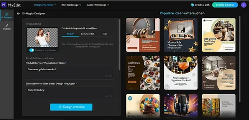 Einladungen erstellen mit MyEdit