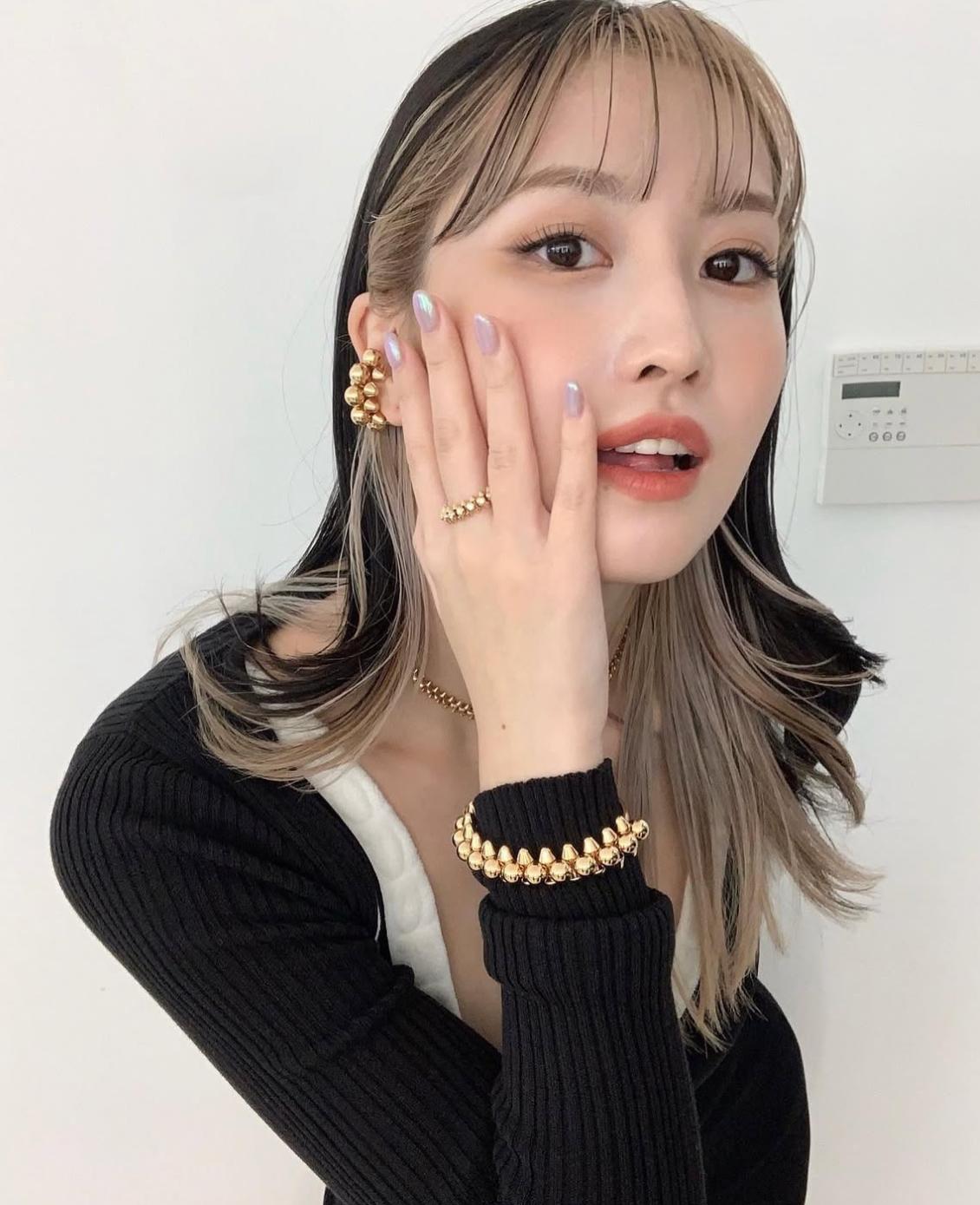 투톤 염색 헤어 컬러 : momo
