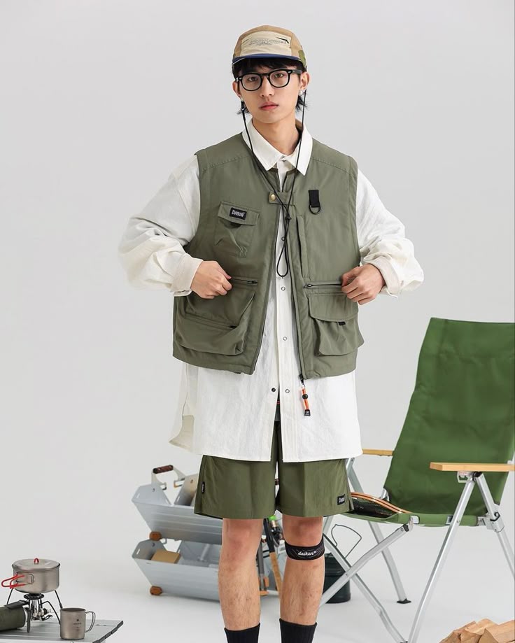 工裝背心穿搭男
