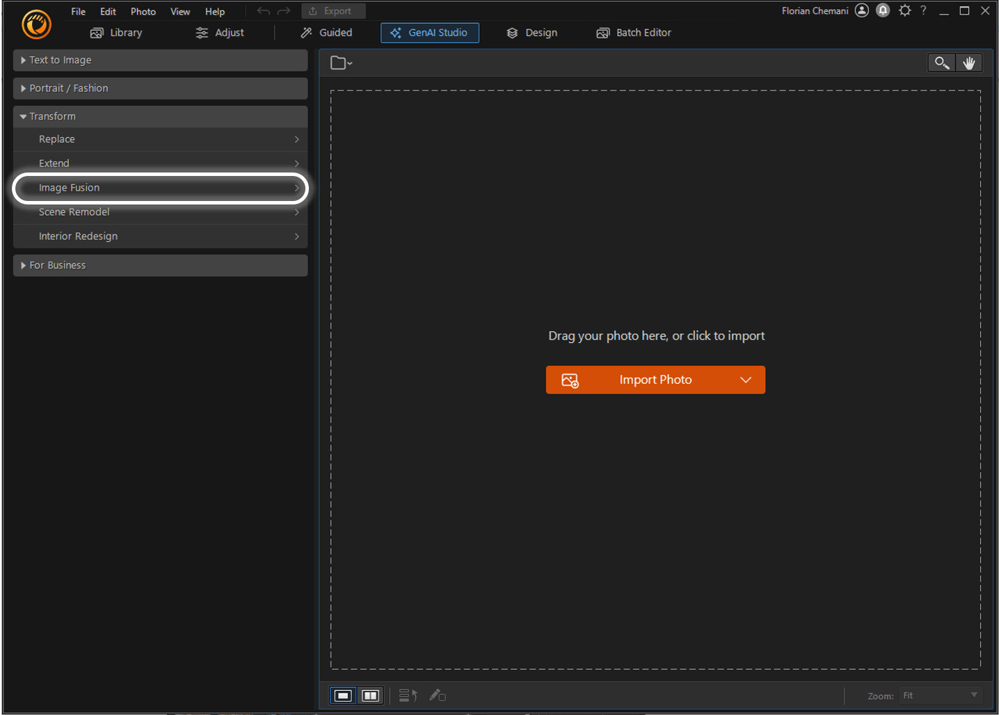 How to combine 2 images with AI on PC - Step 2