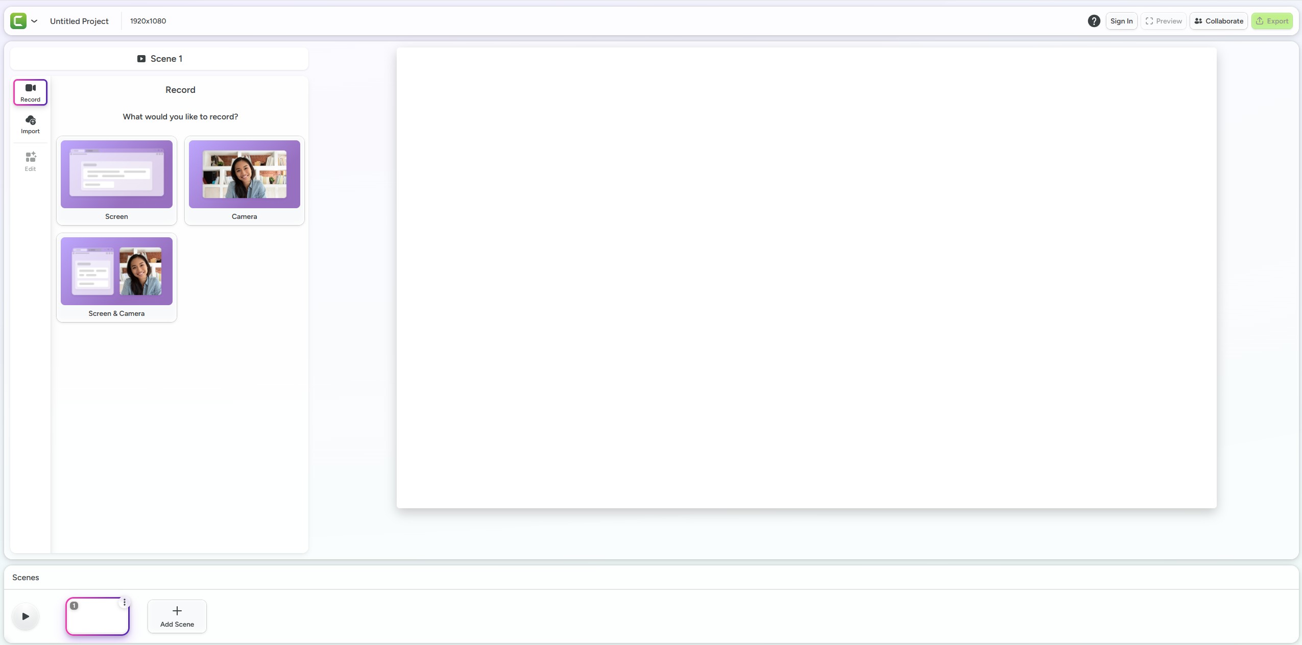 Interfaz de Camtasia con la grabación de pantalla y las anotaciones sobre la línea de tiempo