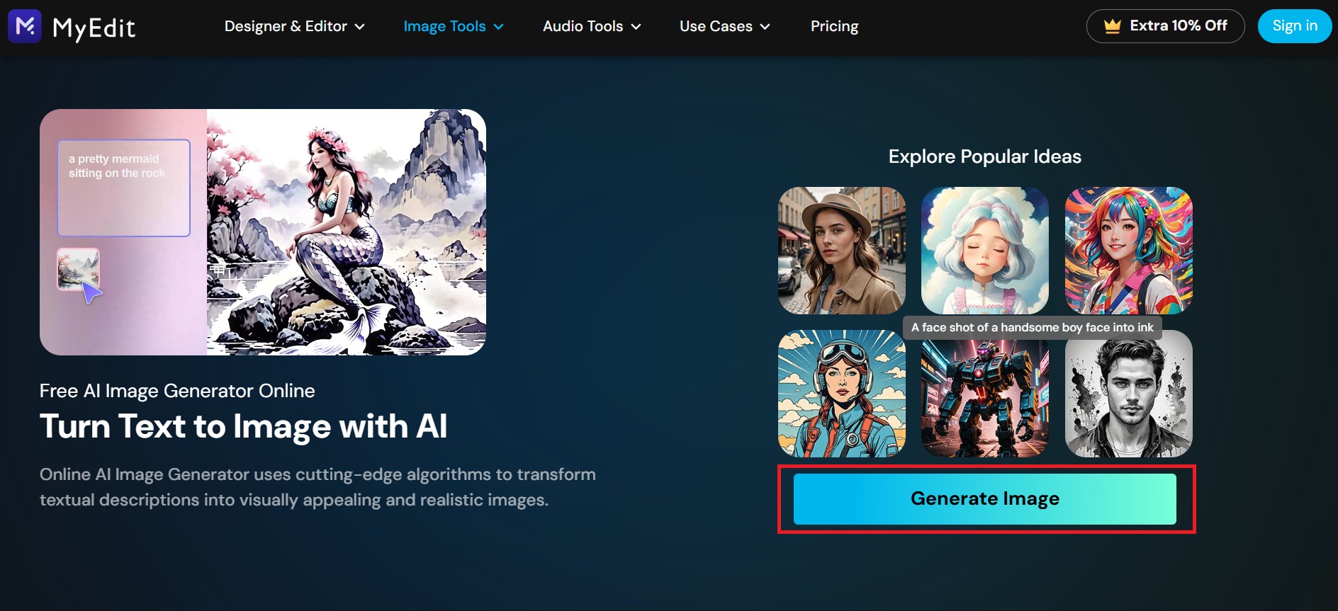 How to Generate Images with MyEdit