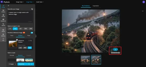 How to Generate Images with MyEdit