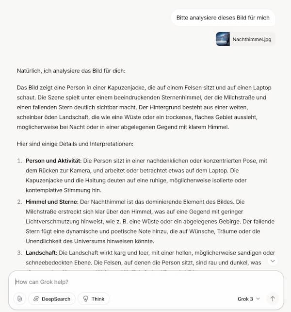 Kann Grok Bilder analysieren?