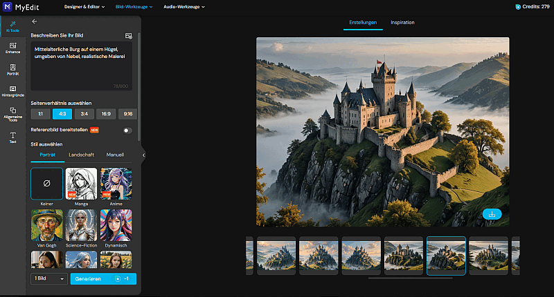 MyEdit - KI-Bildgenerator