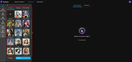 Comment générer des images avec MyEdit