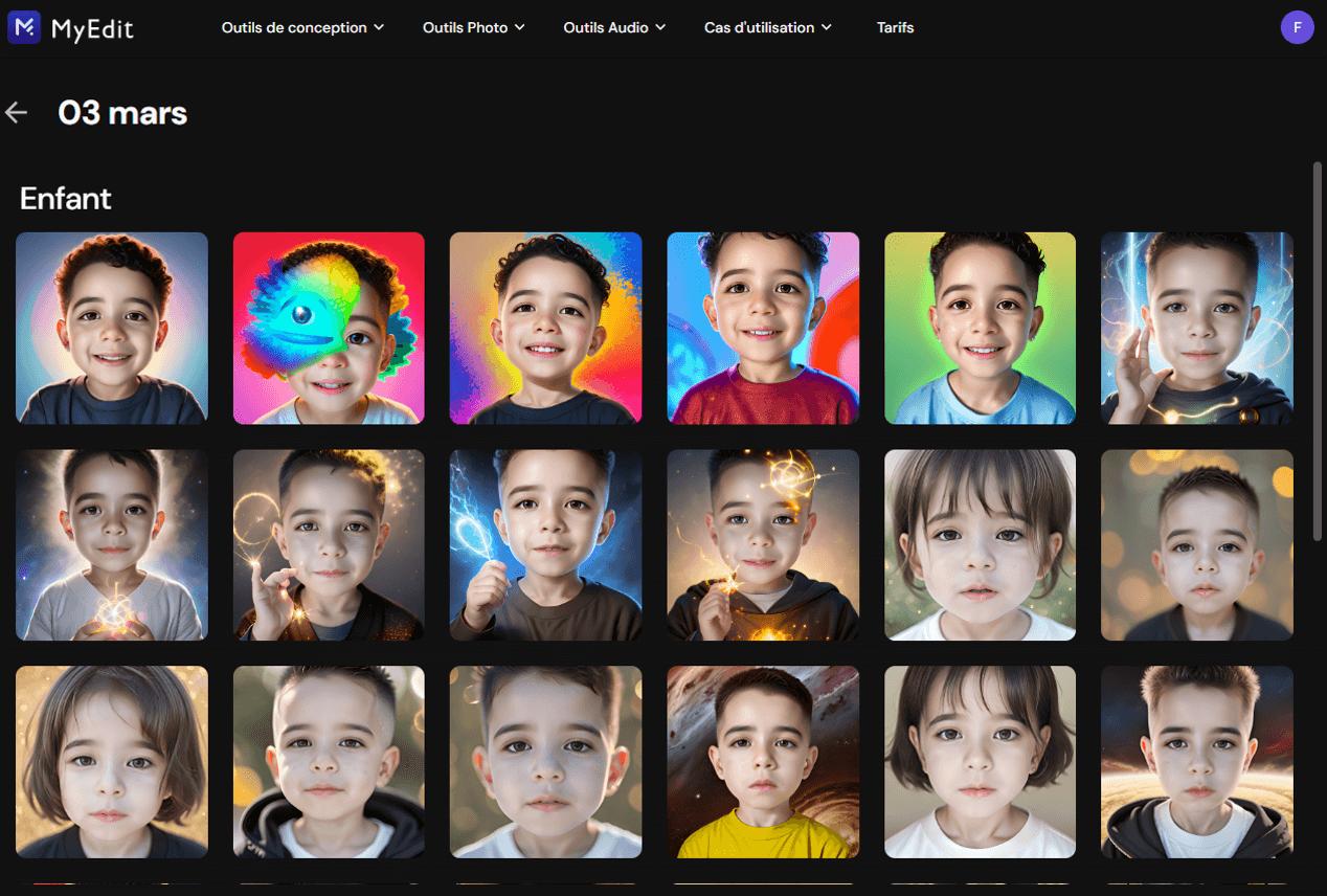Tutoriel - Générer un AI Baby MyEdit Etape 6