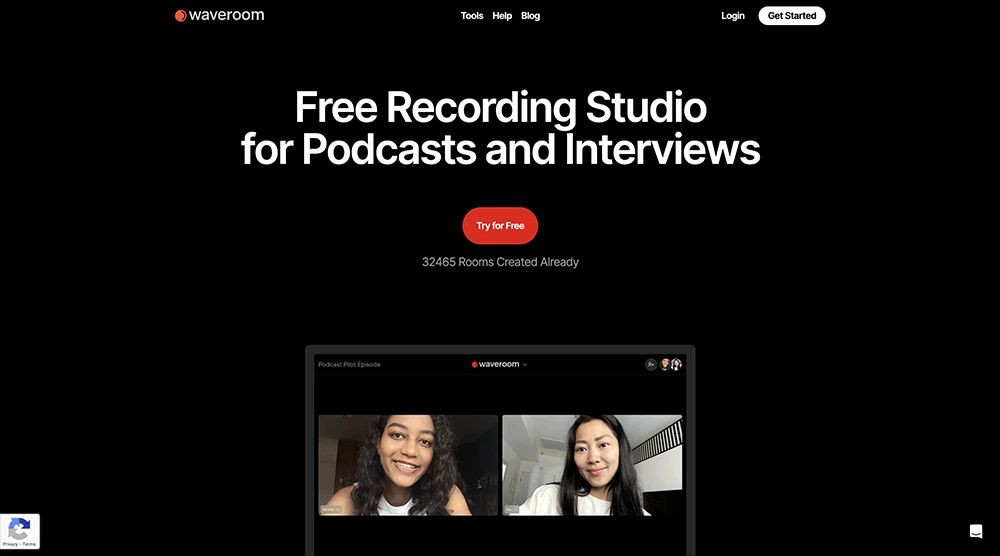 Waveroom Online Audio Recorder für Interviews