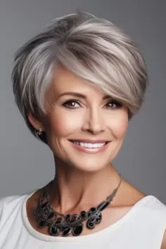 Coupes de cheveux tendances pour rajeunir femme de 70 ans avec lunettes