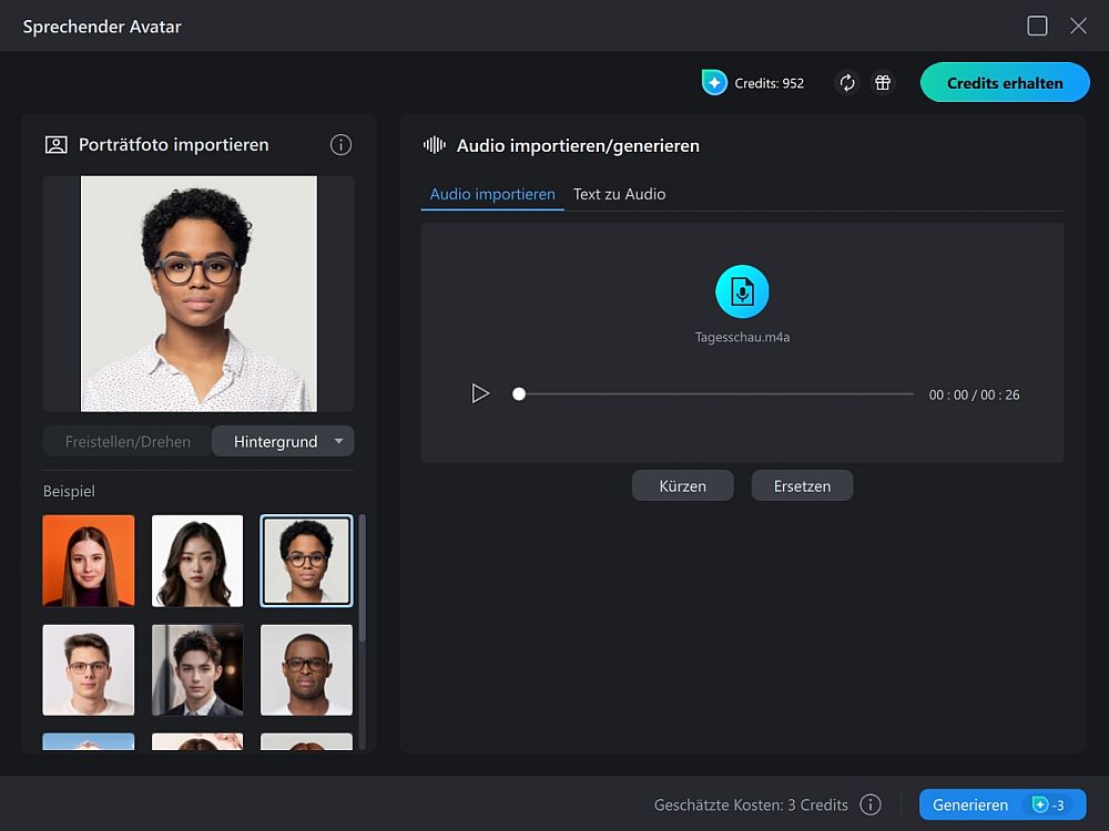 KI-Video mit einem sprechenden Avatar erstellen