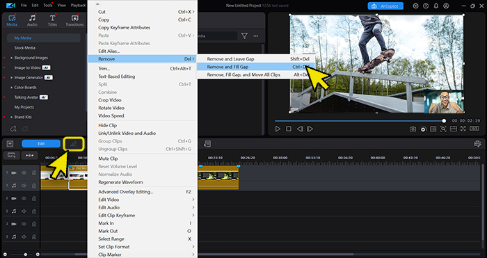 Use jump cuts and zoom-ins.