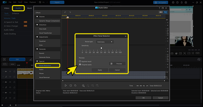Enhance audio clarity.