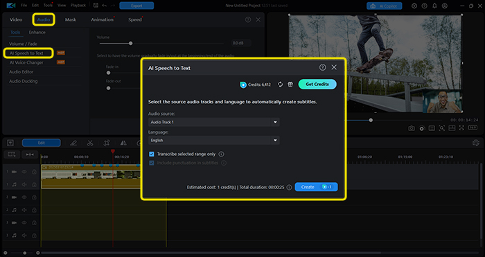 Add captions and text overlays.