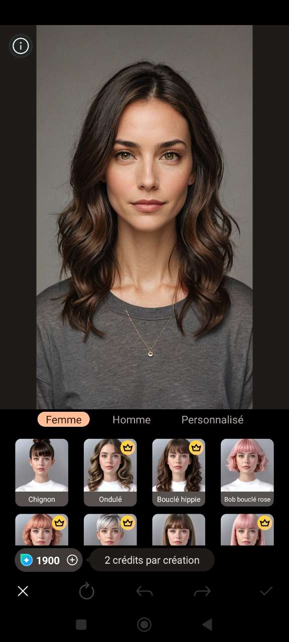 Essayez virtuellement des cheveux courts