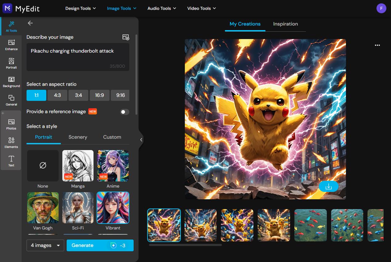 MyEdit - Best AI Pokémon Generator