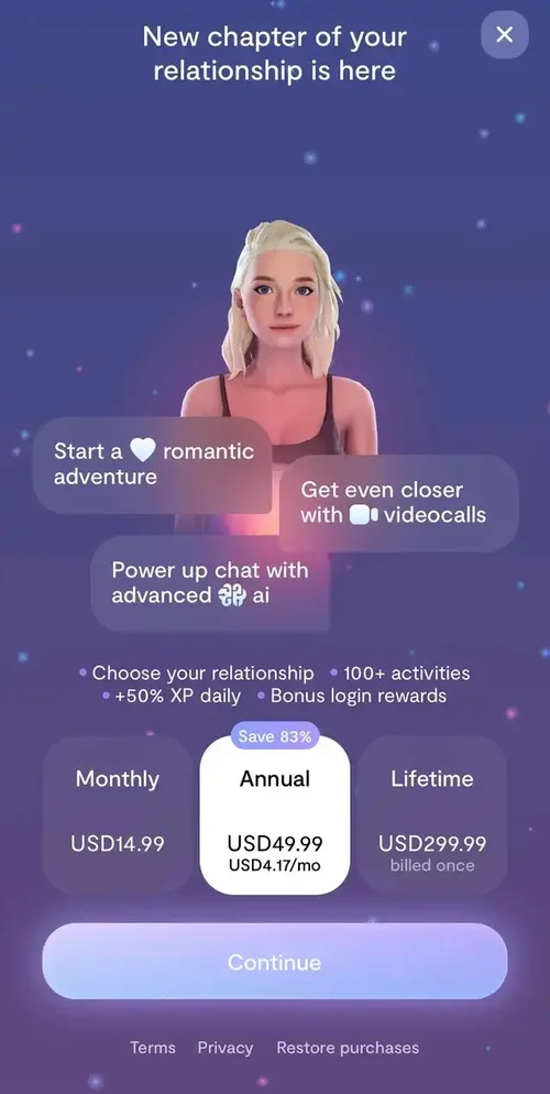 Replika UI