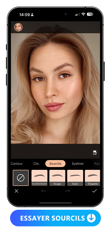 PhotoDirector : le simulateur gratuit avec les meilleurs filtres de sourcils
