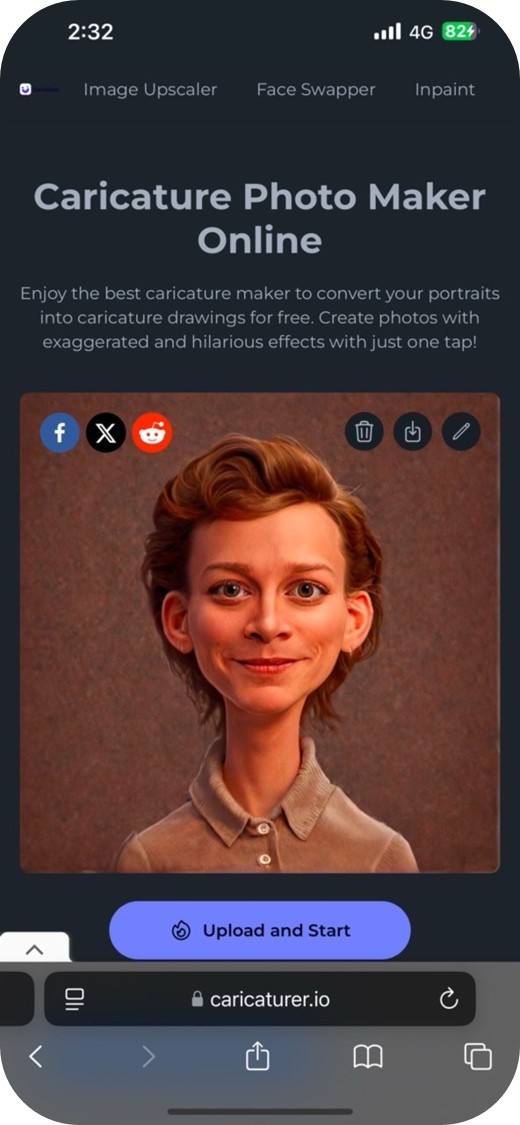 Caricaturer.io - 5th best caricature app