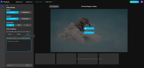 Make a Picture Move Online with MyEdit