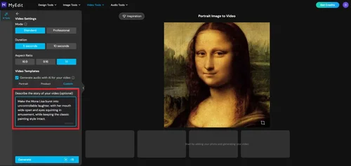 Make a Picture Move Online with MyEdit