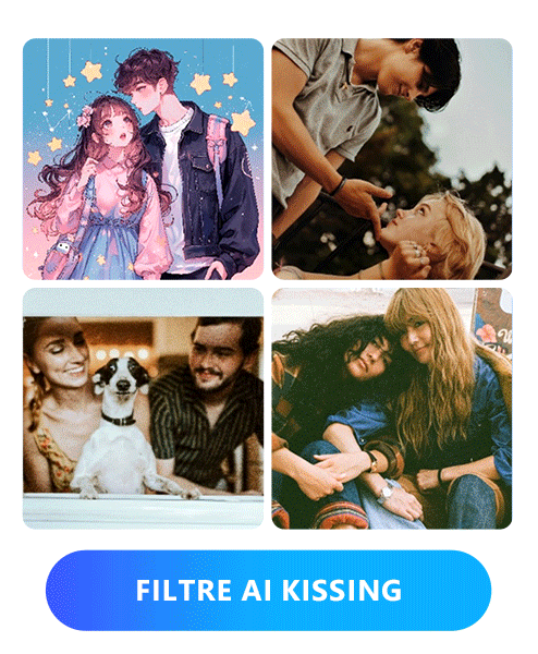 PowerDirector App - Meilleur filtre bisou IA