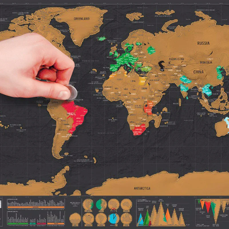 Scratch-off World Map