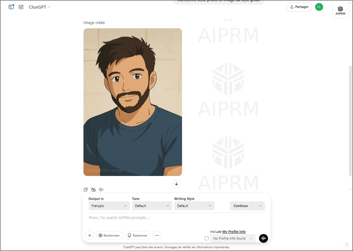 Tutoriel - Générer une image Ghibli avec ChatGPT 4