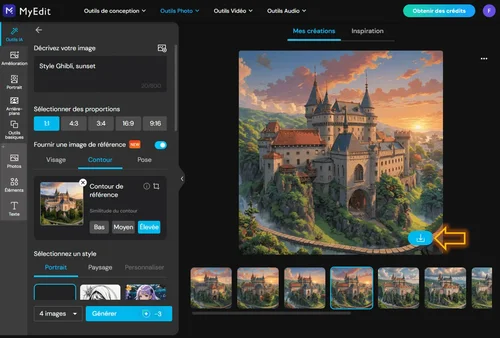 Transformer une image de paysage en Ghibli 3