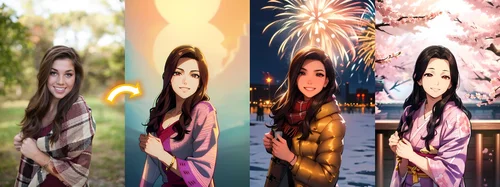 Filtres animé IA de PhotoDirector App