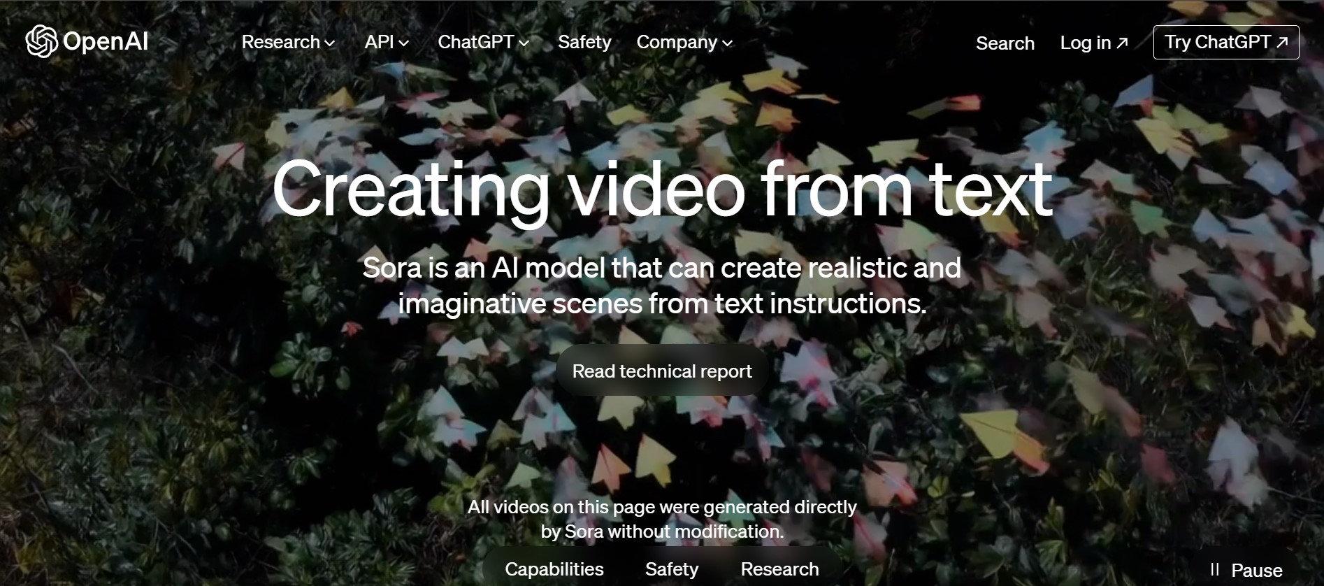 AI 동영상 생성 도구 Sora