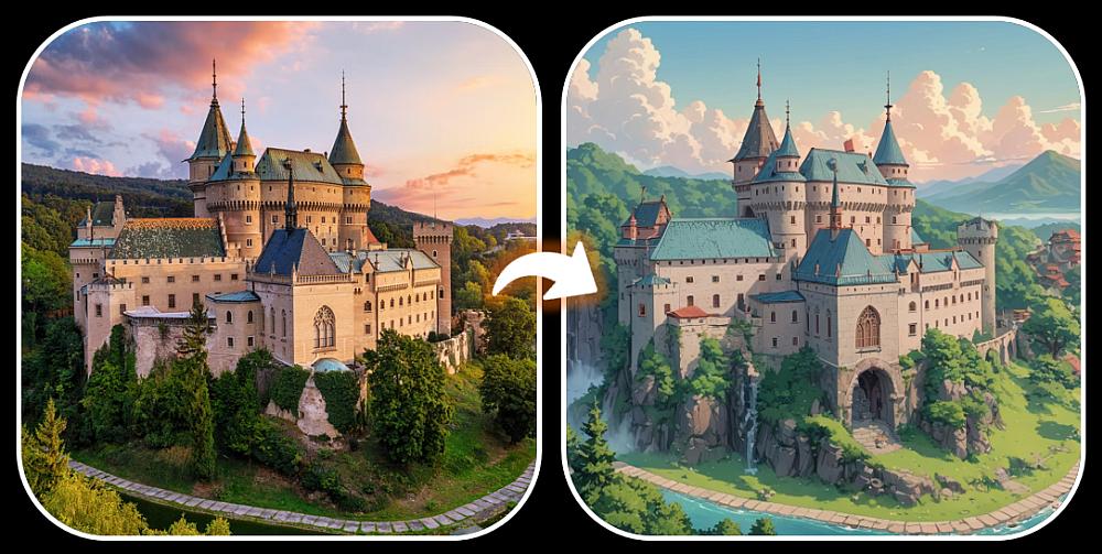 Textbeschreibung in den KI-Bildgenerator eingeben