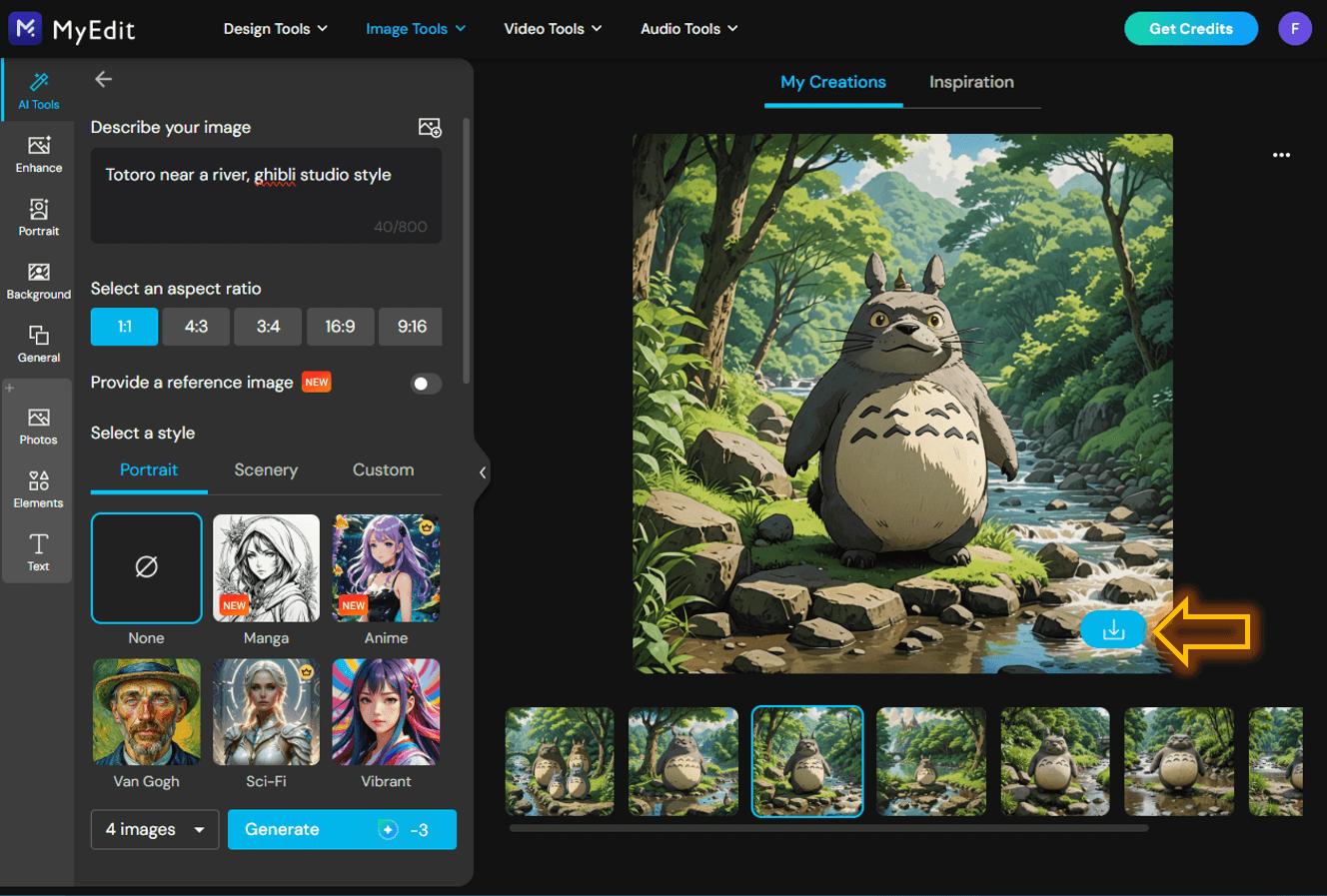 Tutorial - Generate Ghibli Image 3