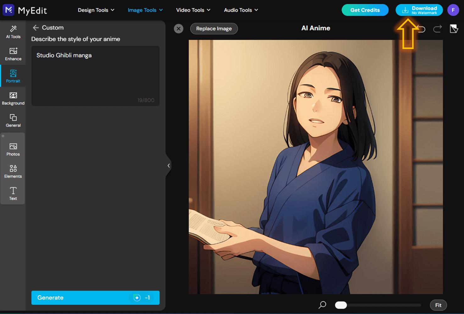 AI Anime Ghibli Filter MyEdit 3