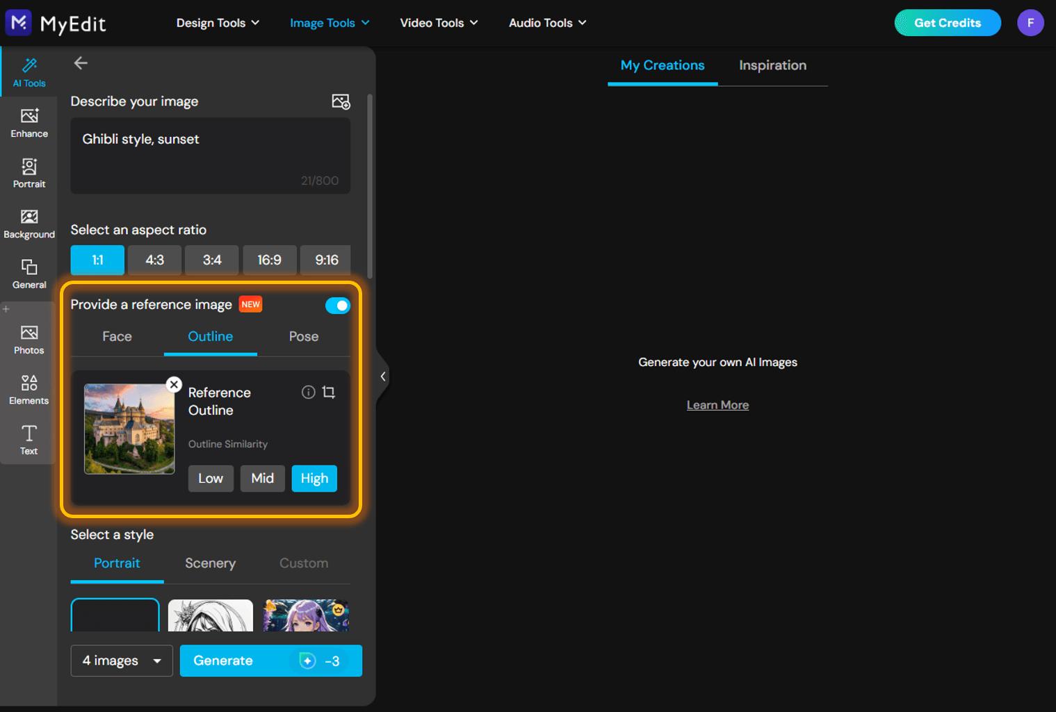 Turn landscape into Ghibli image 2