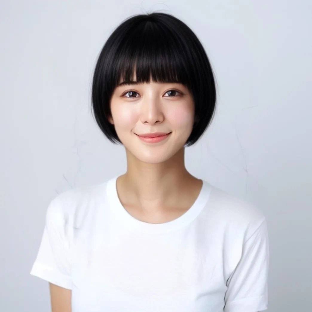 vivid glam AIヘアスタイル ボブ 黒