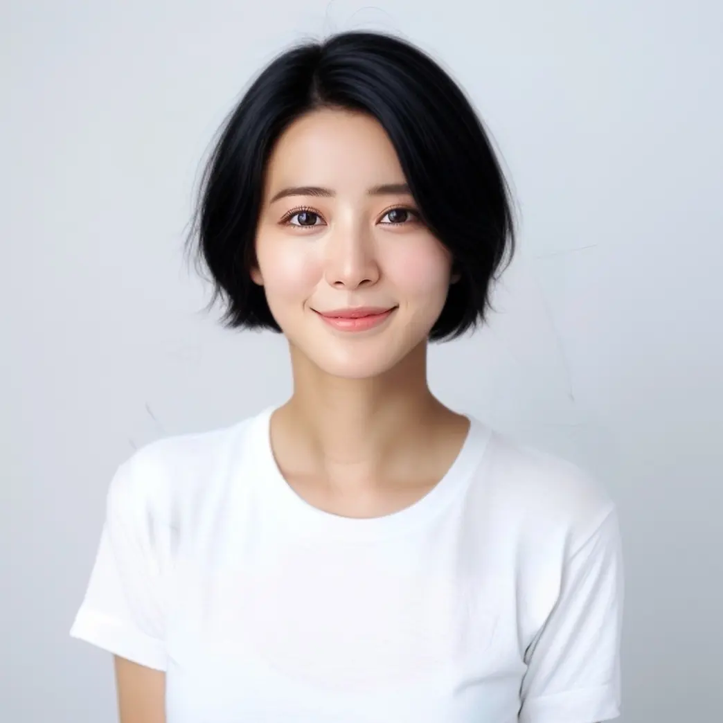 vivid glam AIヘアスタイル ボブ 茶