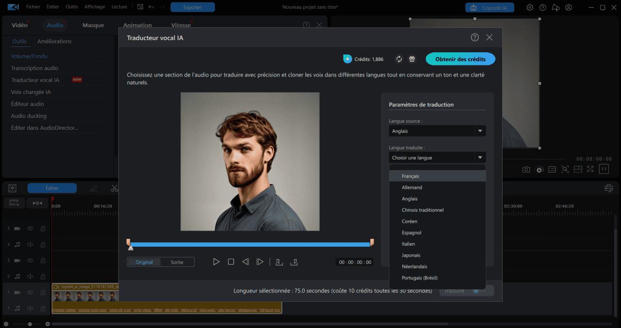 Comment traduire une vidéo avec PowerDirector?