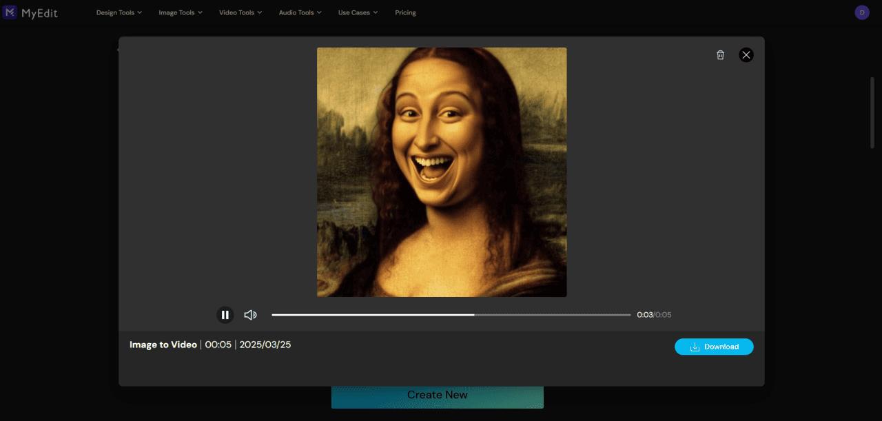 Make a Picture Move Online with MyEdit