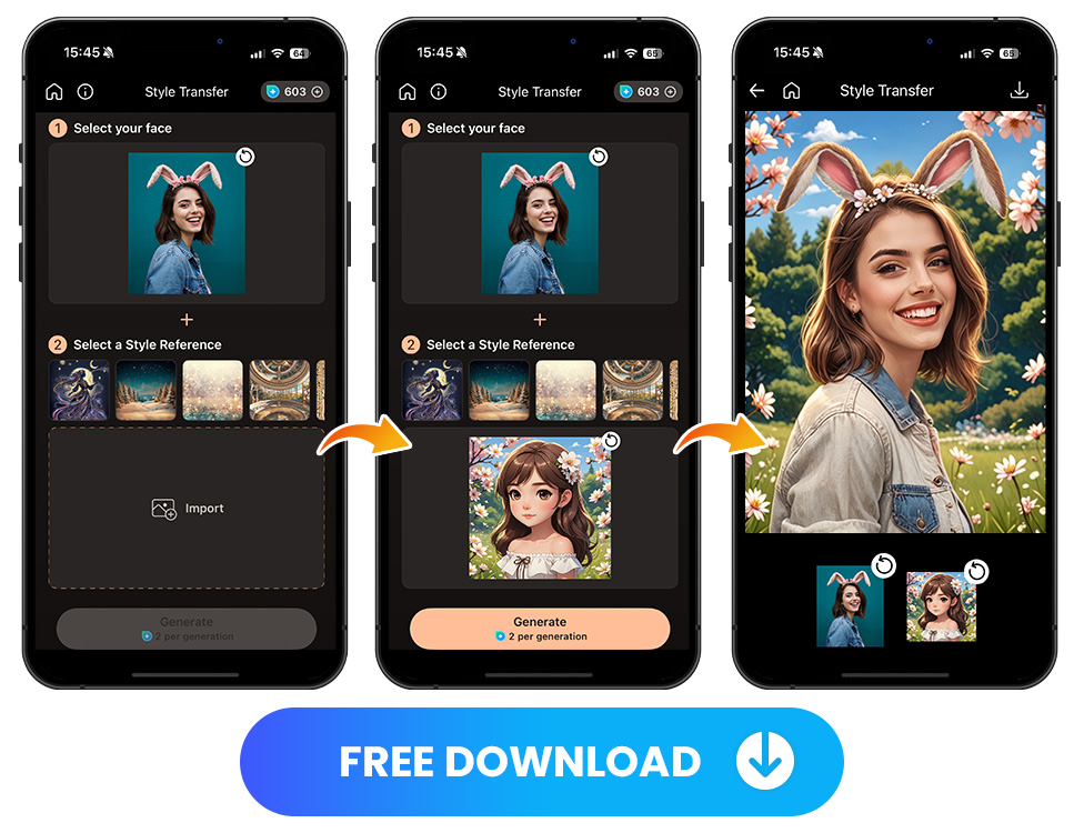 Create Any Style of Bunny from Reference Images